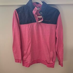 Vineyard Vines Pink and Navy Pullover